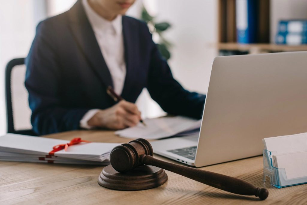A lawyer devising legal strategies for a client’s upcoming divorce appeal.