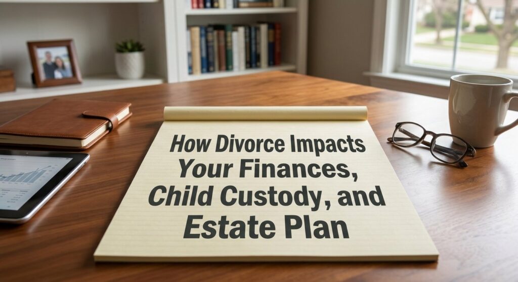 How Divorce Impacts Your Finances, Child Custody, and Estate Plan